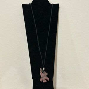 Stone eagle necklace